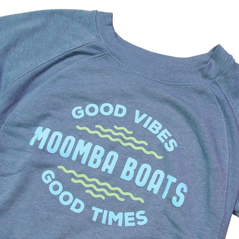 Moomba Women's Angel Fleece  Sweatshirt - Stonewash Blue