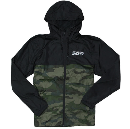 Supra Windbreaker Jacket - Black | Camo