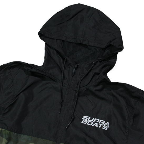 Supra Windbreaker Jacket - Black | Camo