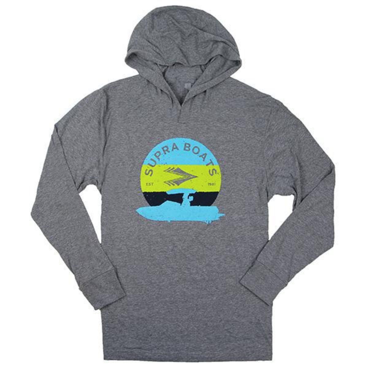 Supra Moon Rise L/S Hooded T-Shirt - Heather Grey