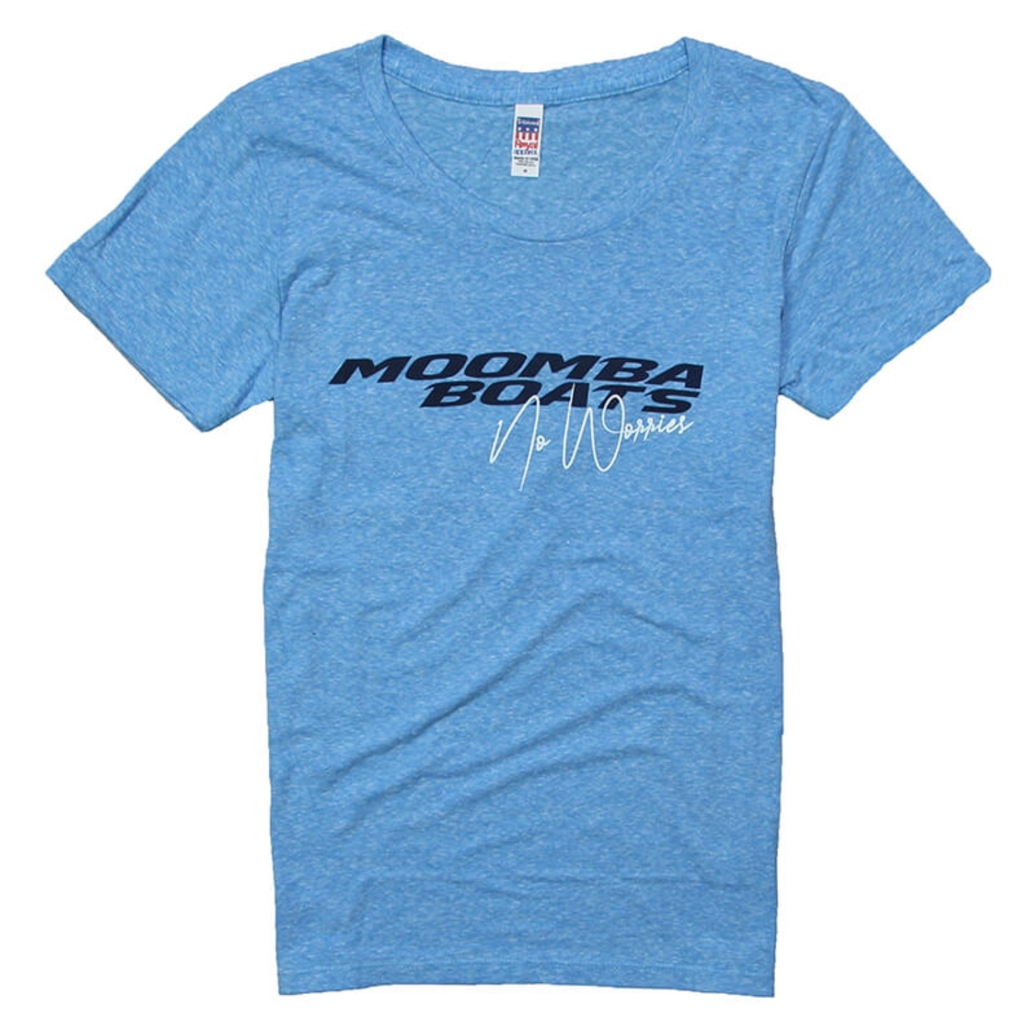 Moomba Ladies No Worries T-Shirt - Pool Blue