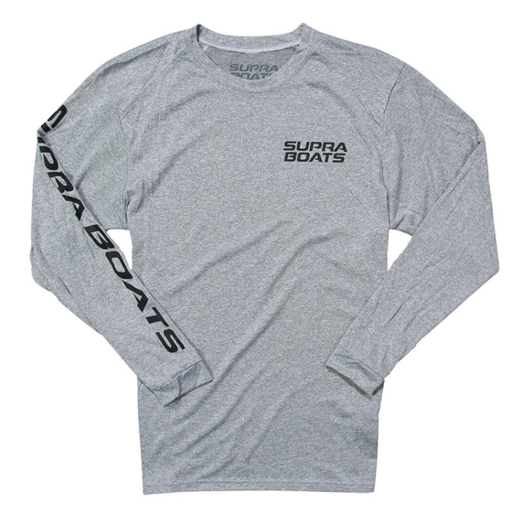 Supra L/S Performance Sun T-Shirt - Heather Grey