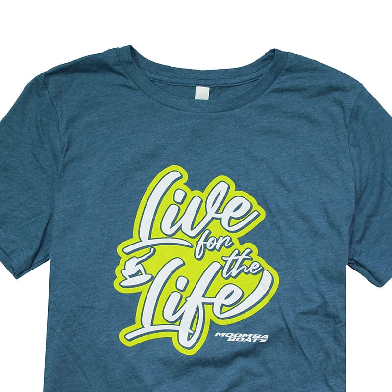 Moomba Live for the Life Women's T-Shirt - Heather Deep Teal