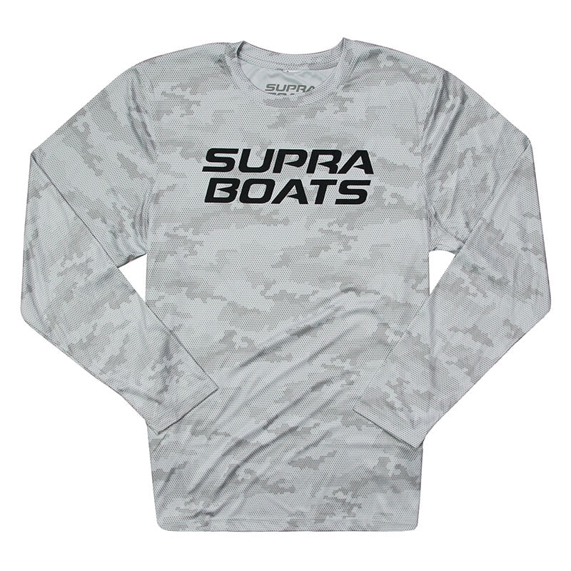 Supra LS Camo Sun T-Shirt - Aluminum