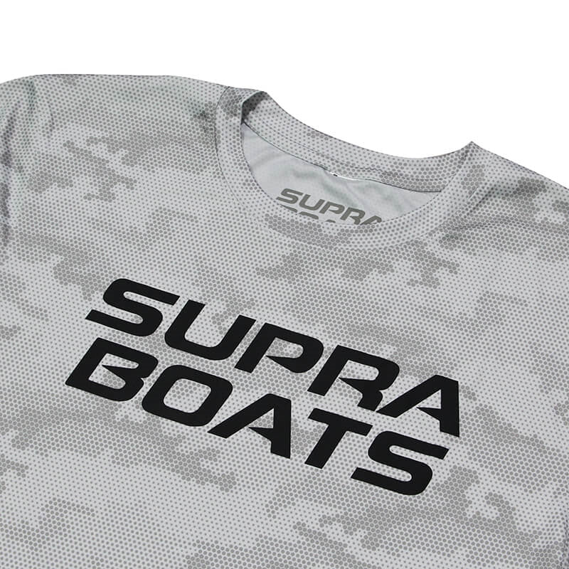 Supra LS Camo Sun T-Shirt - Aluminum